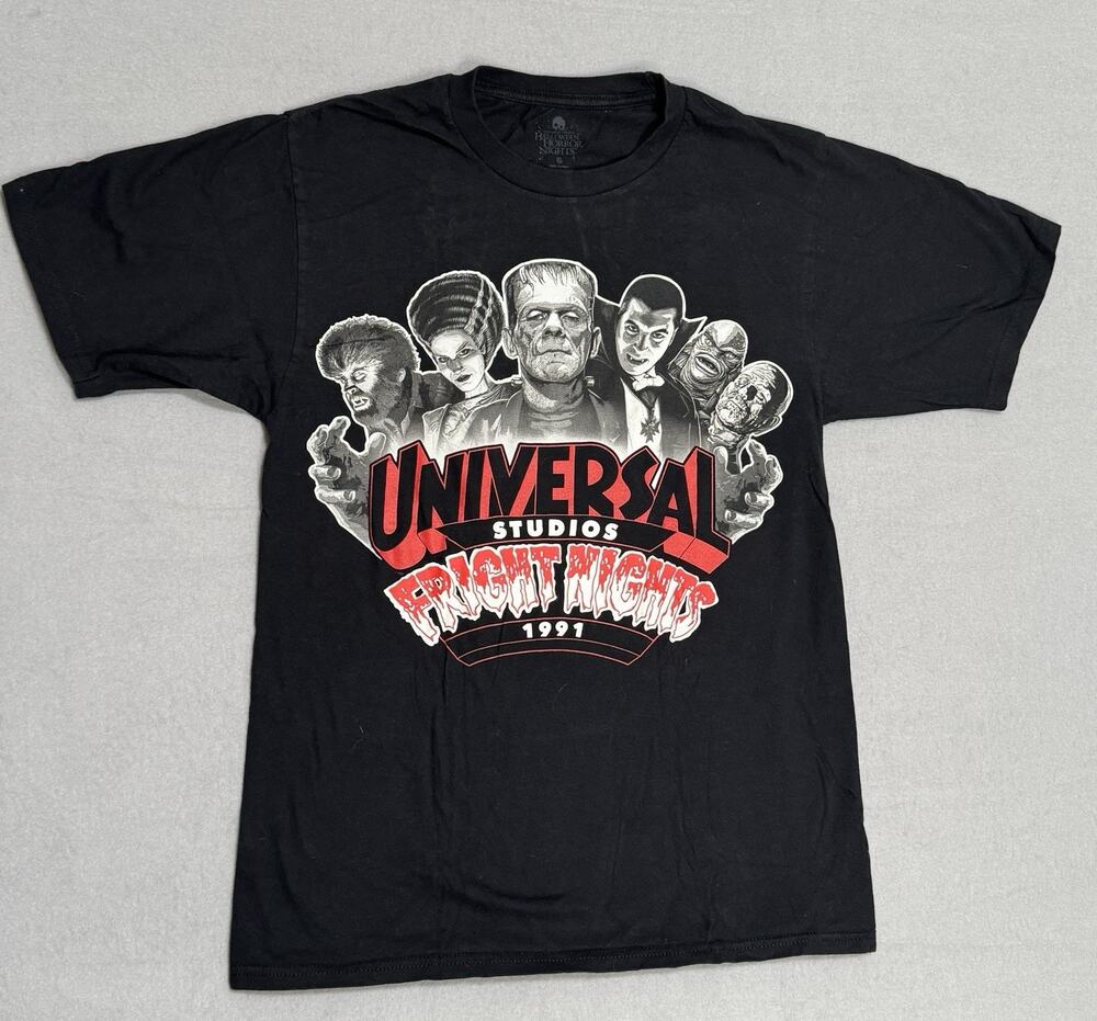 HHN Fright Nights 1991 Classic Monsters Shirt Small